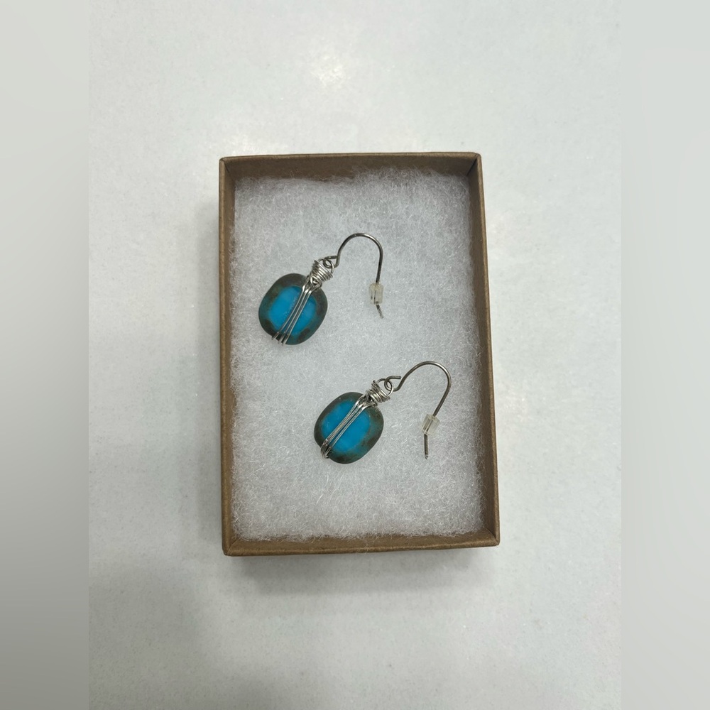 Turquoise and Silver Earrings